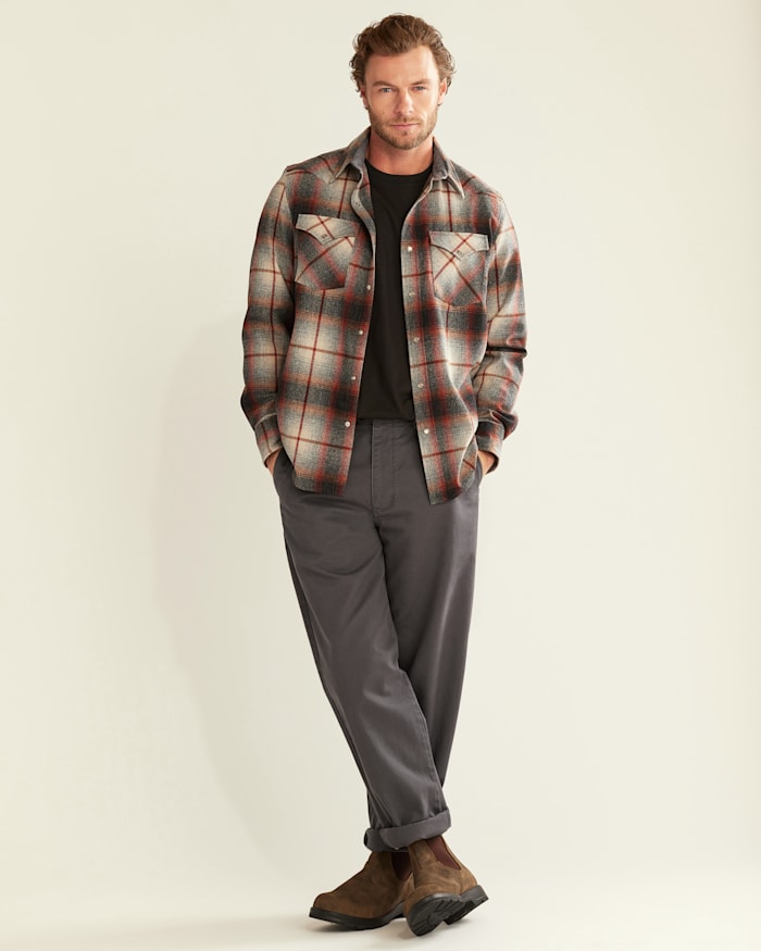 MEN'S PLAID SNAP-FRONT WESTERN CANYON SHIRT
